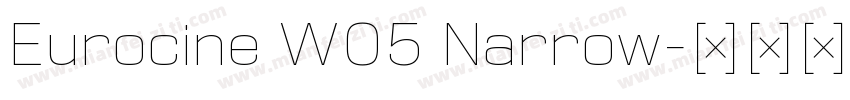 Eurocine W05 Narrow字体转换